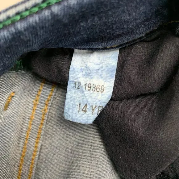 Mini Boden Jeans Skinny Stretchy Adjustable Waist Blue Girls 14 - Picture 6 of 9